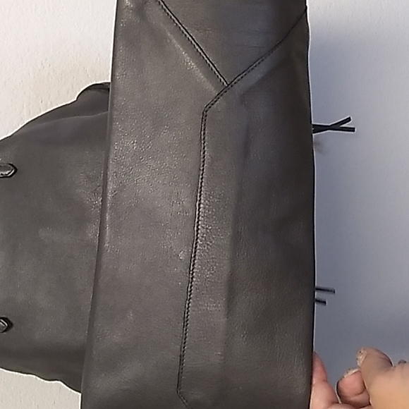 Authentic BALENCIAGA Papier A6 zip around tote in dark gray with mirror. - Picture 6 of 16